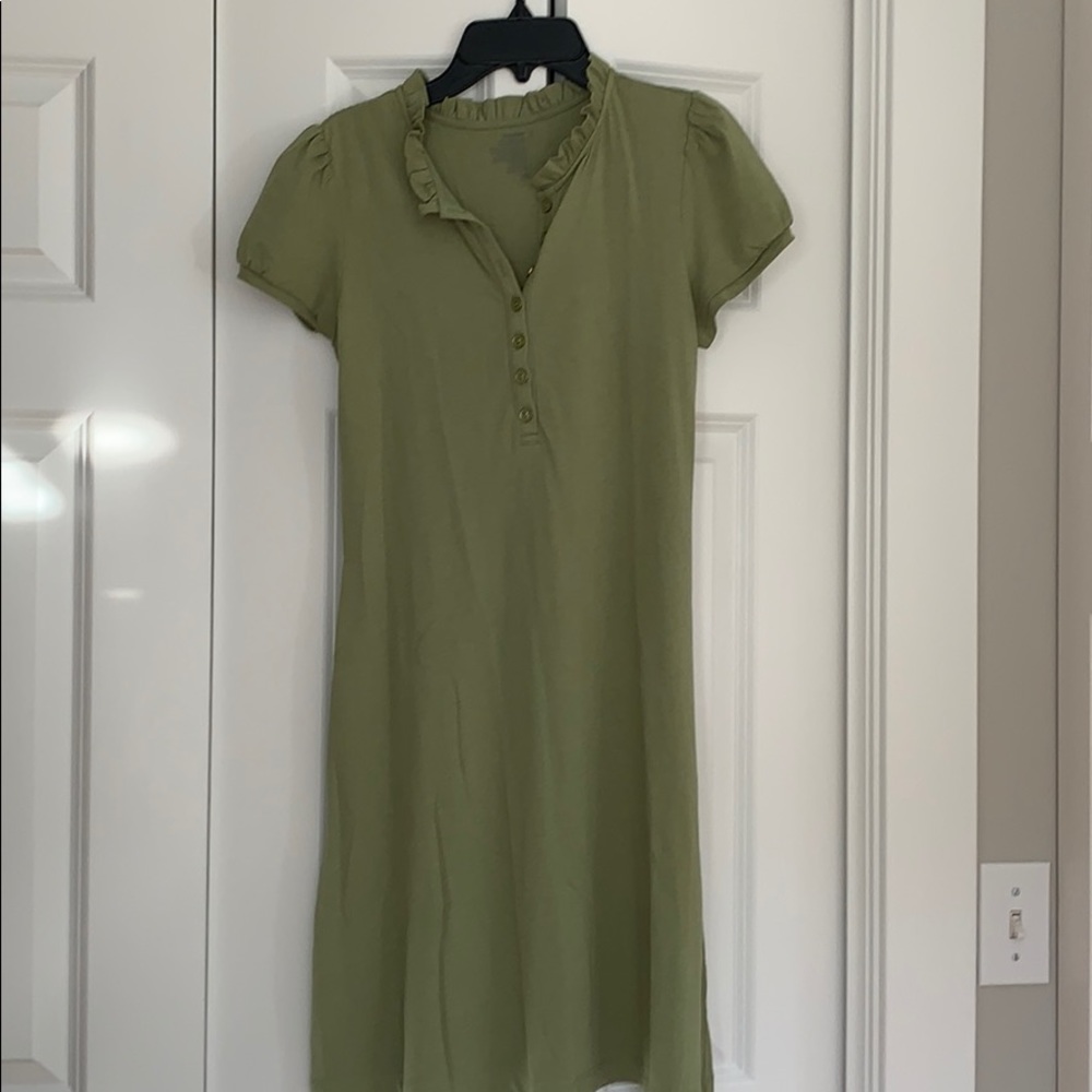 Green knit Tee dress